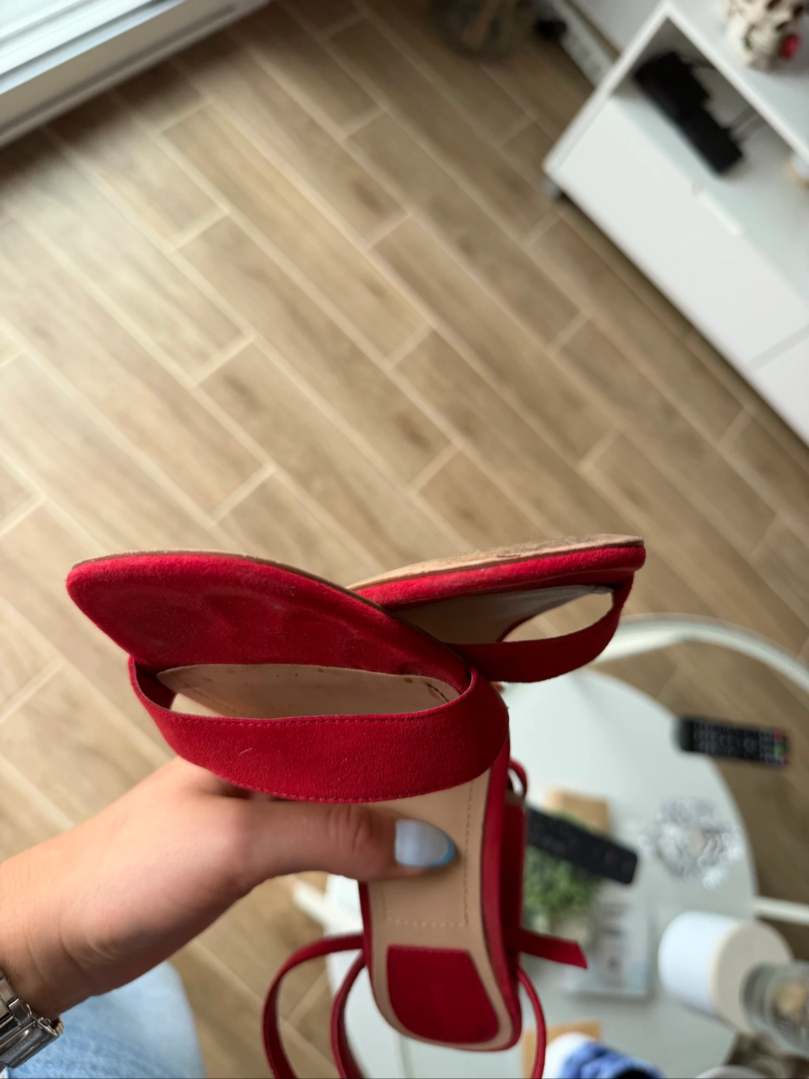 Sandales rouges à talons stradivarius taille 41 – photo 10
